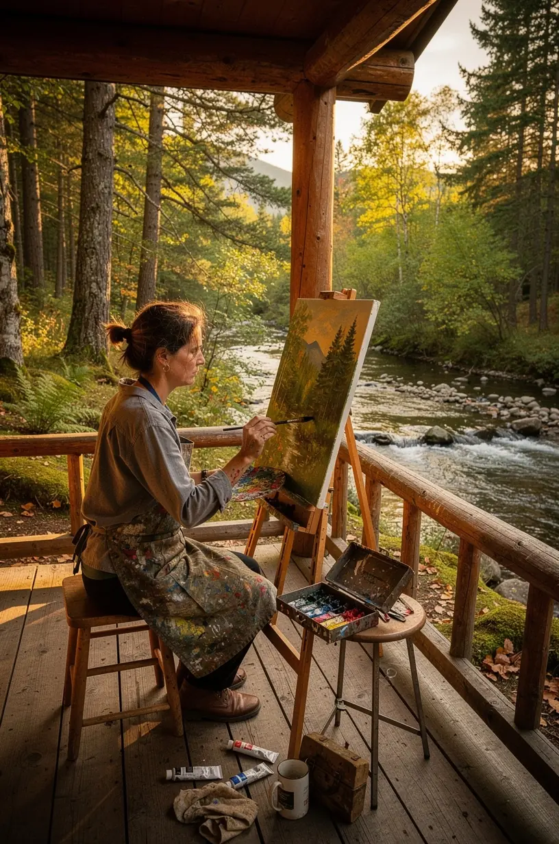 Пешеходная тропа в тихой зоне национального парка, идеальная для медитации и восстановления сил без технологий